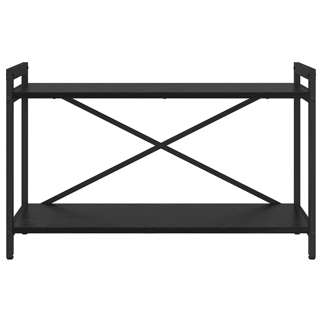 Bookshelf Black Oak 80 x 30 x 50 cm Engineered Wood