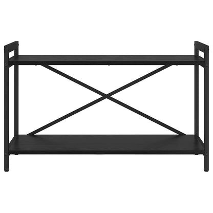 Bookshelf Black Oak 80 x 30 x 50 cm Engineered Wood