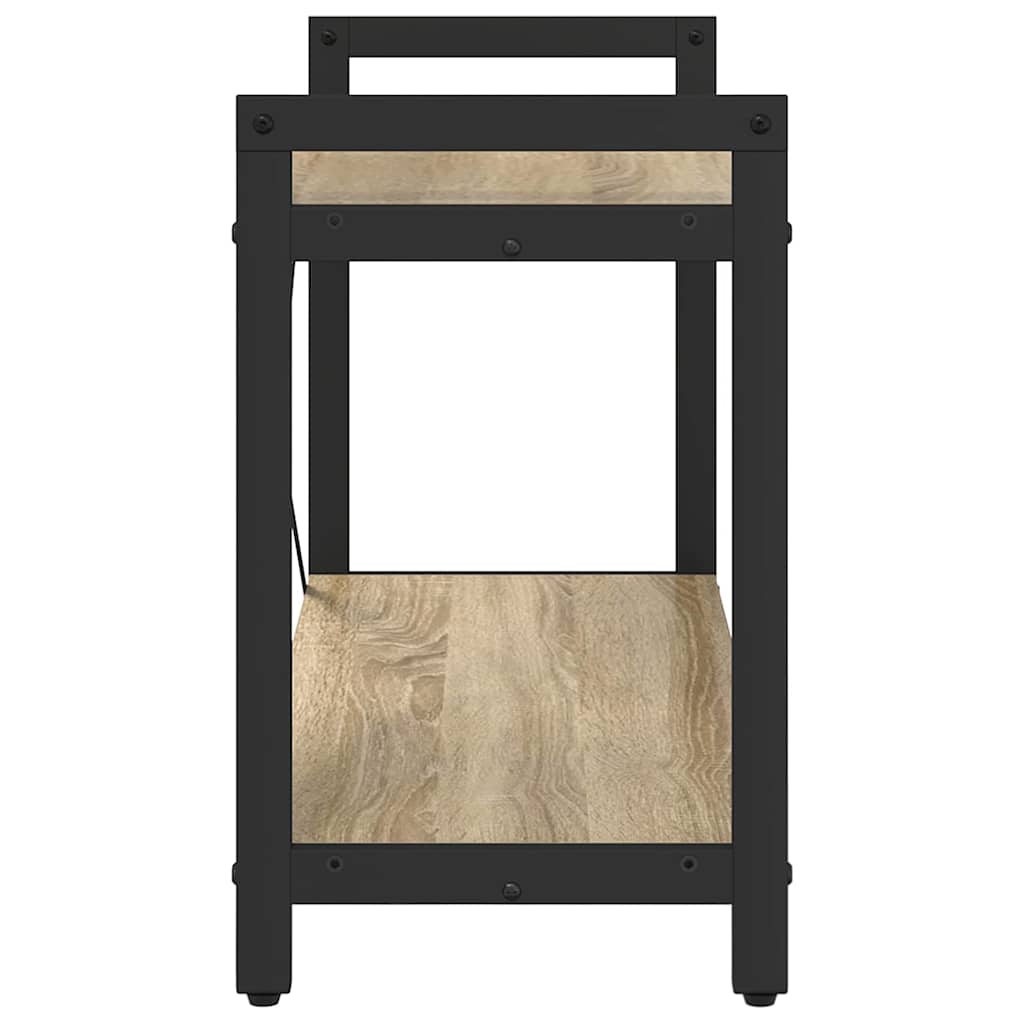 Bookshelf Sonoma Oak 80 x 30 x 50 cm Engineered Wood