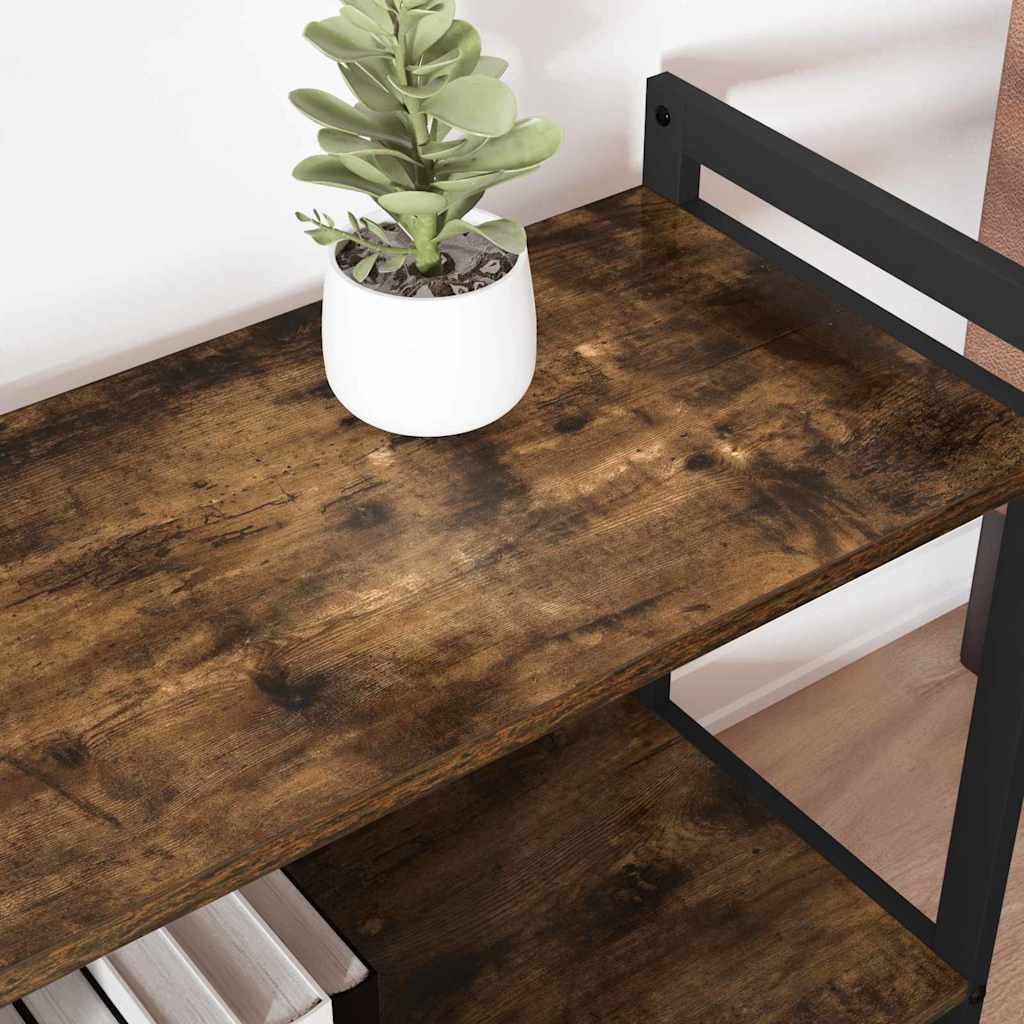 Bookshelf Smoked Oak 80 x 30 x 50 cm Engineered Wood