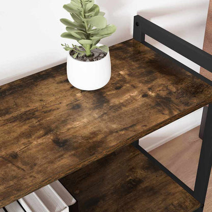 Bookshelf Smoked Oak 80 x 30 x 50 cm Engineered Wood