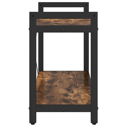 Bookshelf Smoked Oak 80 x 30 x 50 cm Engineered Wood