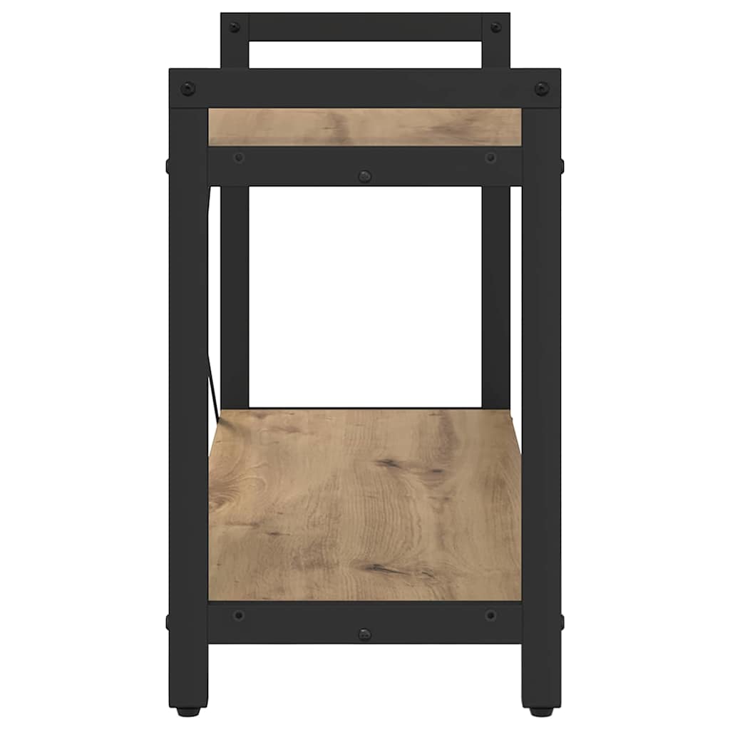 Bookshelf Artisan Oak 80 x 30 x 50 cm Engineered Wood