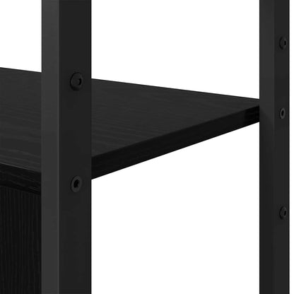 Bookshelf Black Oak 80 x 30 x 155.5 cm Engineered Wood