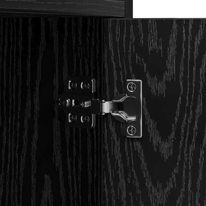 Bookshelf Black Oak 80 x 30 x 155.5 cm Engineered Wood