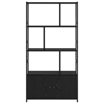 Bookshelf Black Oak 80 x 30 x 155.5 cm Engineered Wood