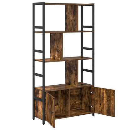 Bookshelf Smoked Oak 80 x 30 x 155.5 cm Engineered Wood