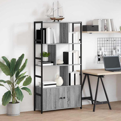 Bookshelf Grey sonoma 80 x 30 x 155.5 cm Engineered Wood