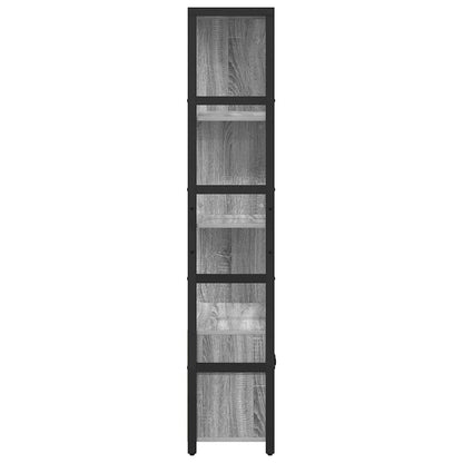 Bookshelf Grey sonoma 80 x 30 x 155.5 cm Engineered Wood