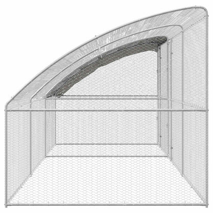 Chicken Cage 3 pcs Silver 600 x 200 x 200 cm Steel and PE