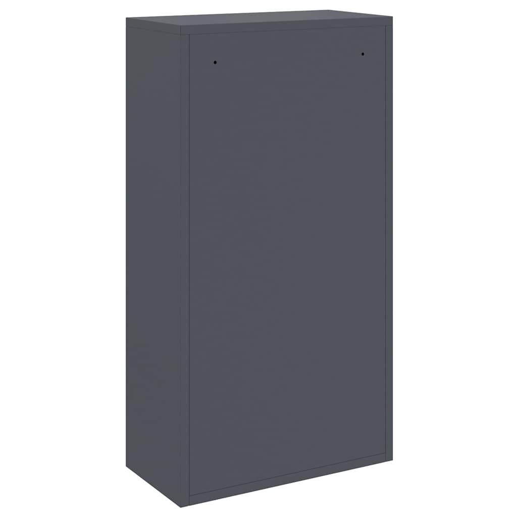 Parcel Drop Box with Storage Anthracite 44 x 22 x 82 cm Steel