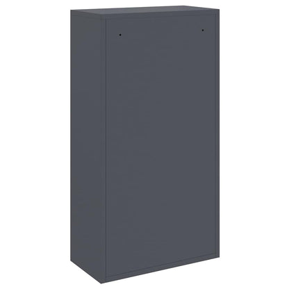 Parcel Drop Box with Storage Anthracite 44 x 22 x 82 cm Steel