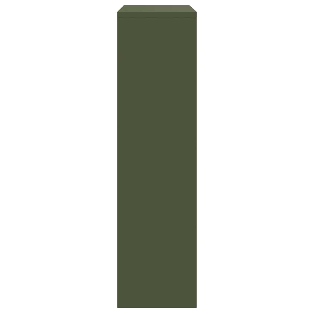 Parcel Drop Box with Storage Olive Green 44 x 22 x 82 cm Steel