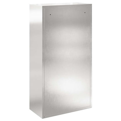 Parcel Drop Box Silver 44 x 22 x 82 cm Stainless Steel
