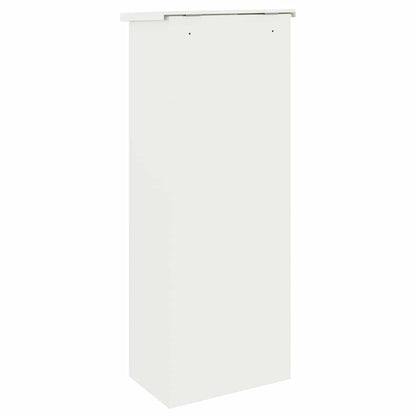 Parcel Drop Box with Storage White 44.5 x 29 x 110.5 cm Steel