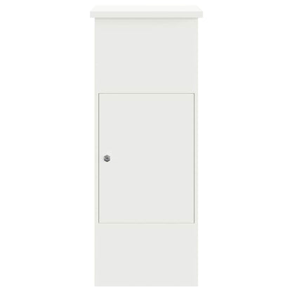 Parcel Drop Box with Storage White 44.5 x 29 x 110.5 cm Steel