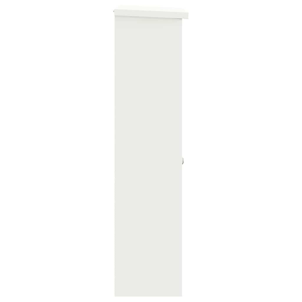 Parcel Drop Box with Storage White 44.5 x 29 x 110.5 cm Steel