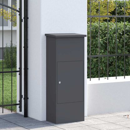 Parcel Drop Box with Door Anthracite 44.5 x 29 x 110.5 cm Steel