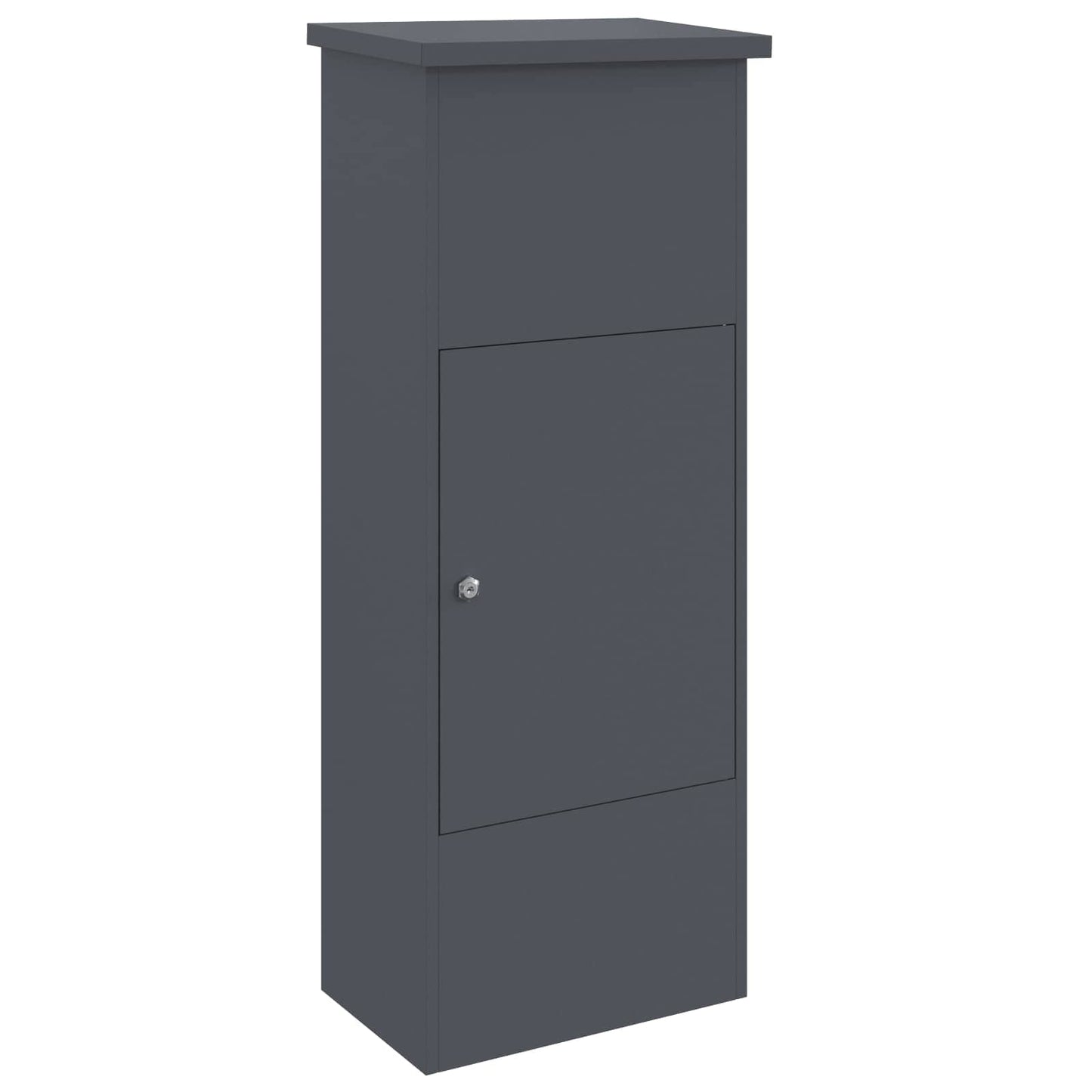 Parcel Drop Box with Door Anthracite 44.5 x 29 x 110.5 cm Steel