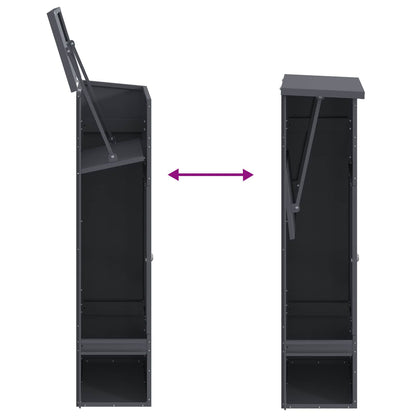 Parcel Drop Box with Door Anthracite 44.5 x 29 x 110.5 cm Steel