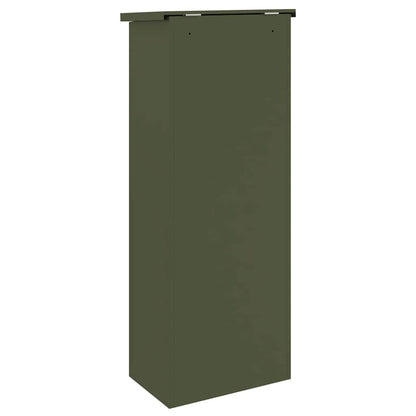 Parcel Drop Box Olive green 44.5 x 29 x 110.5 cm Steel