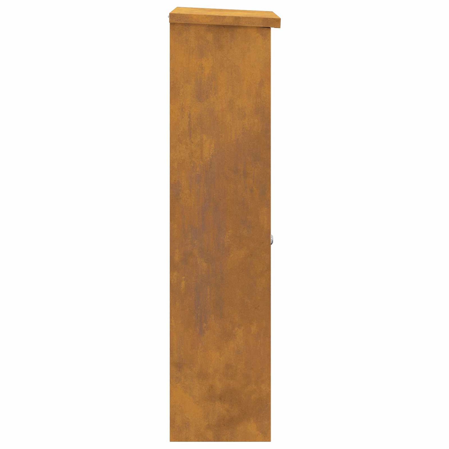 Parcel Drop Box Rusty 44.5 x 29 x 110.5 cm Weathering Steel