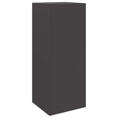 Parcel Drop Box with Storage Black 47.5 x 38 x 59 cm Steel