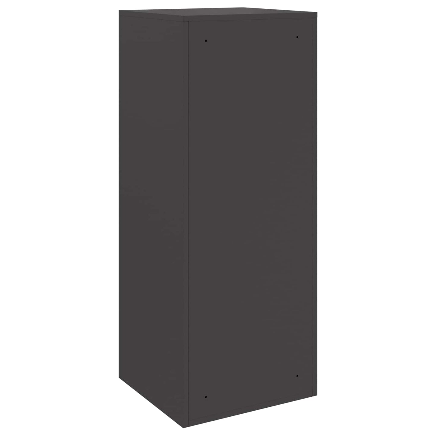 Parcel Drop Box with Storage Black 47.5 x 38 x 59 cm Steel