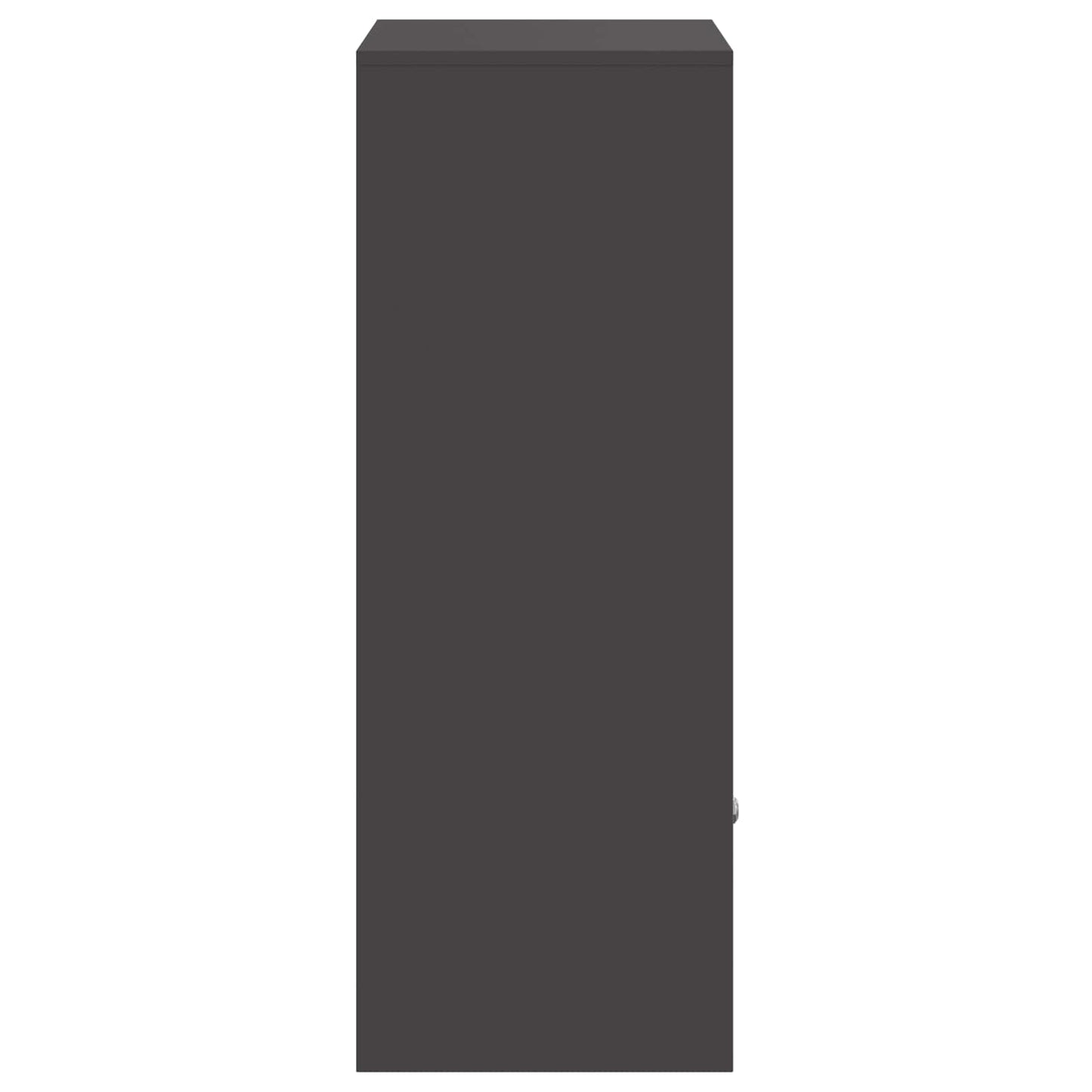 Parcel Drop Box with Storage Black 47.5 x 38 x 59 cm Steel