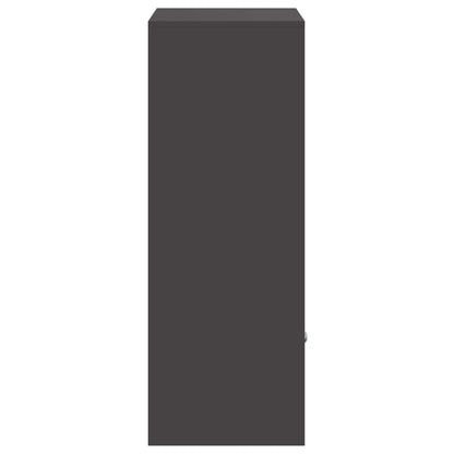 Parcel Drop Box with Storage Black 47.5 x 38 x 59 cm Steel
