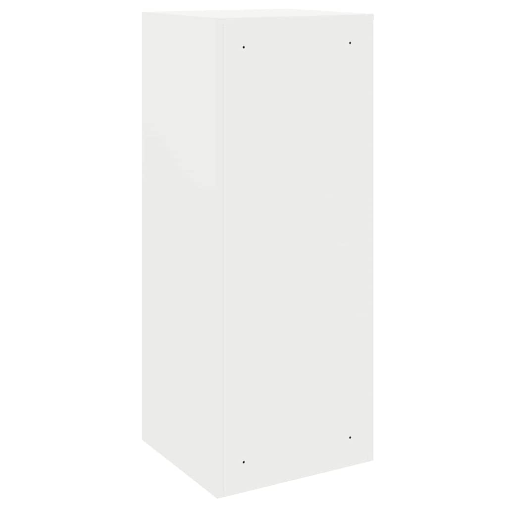 Parcel Drop Box with Storage White 41 x 38 x 103 cm Steel