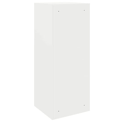 Parcel Drop Box with Storage White 41 x 38 x 103 cm Steel
