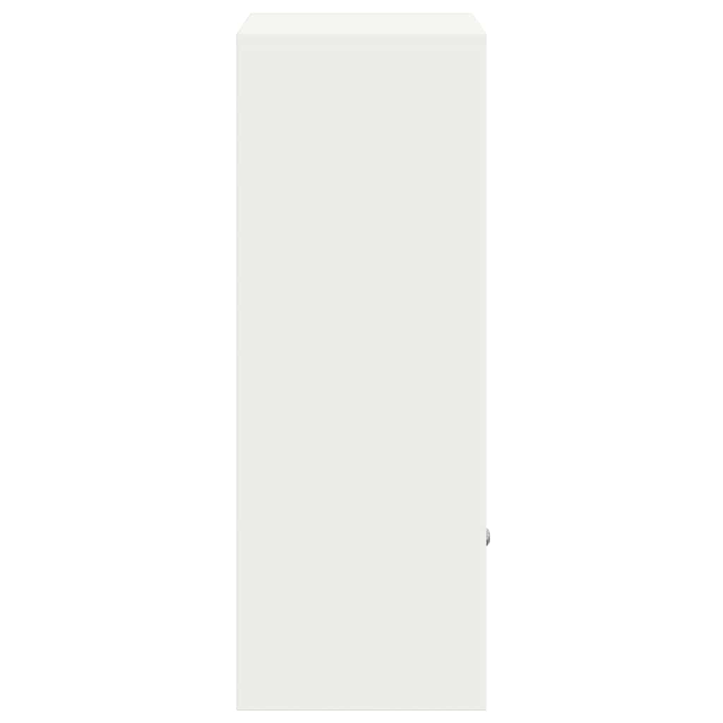 Parcel Drop Box with Storage White 41 x 38 x 103 cm Steel