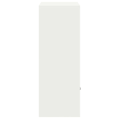 Parcel Drop Box with Storage White 41 x 38 x 103 cm Steel