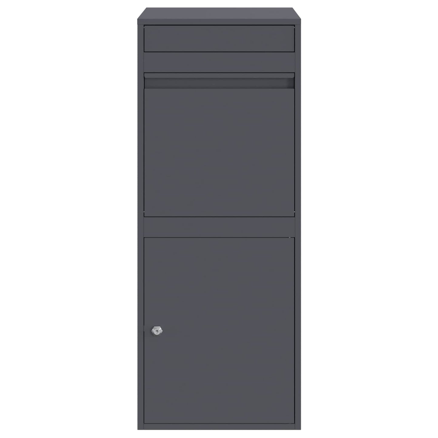 Parcel Drop Box with Storage Anthracite 47.5 x 38 x 59 cm Steel
