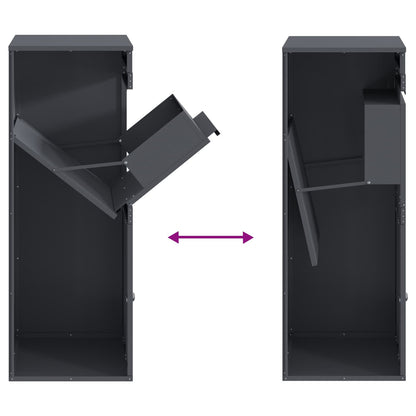 Parcel Drop Box with Storage Anthracite 47.5 x 38 x 59 cm Steel