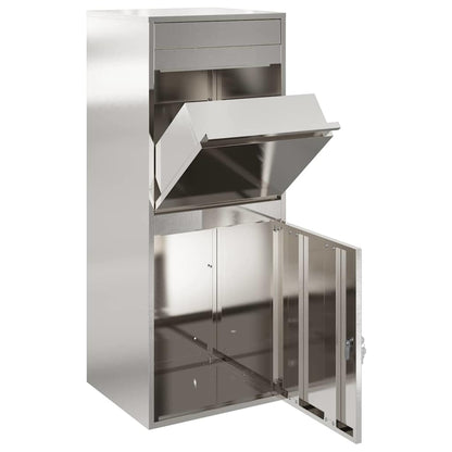 Parcel Drop Box Silver 47.5 x 38 x 59 cm Stainless Steel
