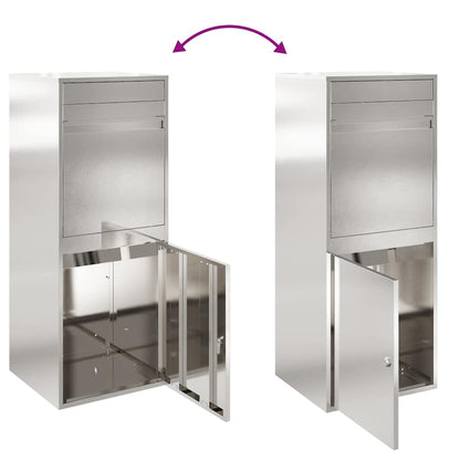 Parcel Drop Box Silver 47.5 x 38 x 59 cm Stainless Steel