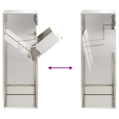 Parcel Drop Box Silver 47.5 x 38 x 59 cm Stainless Steel