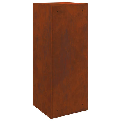 Parcel Drop Box Rusty 41 x 38 x 103 cm Weathering Steel