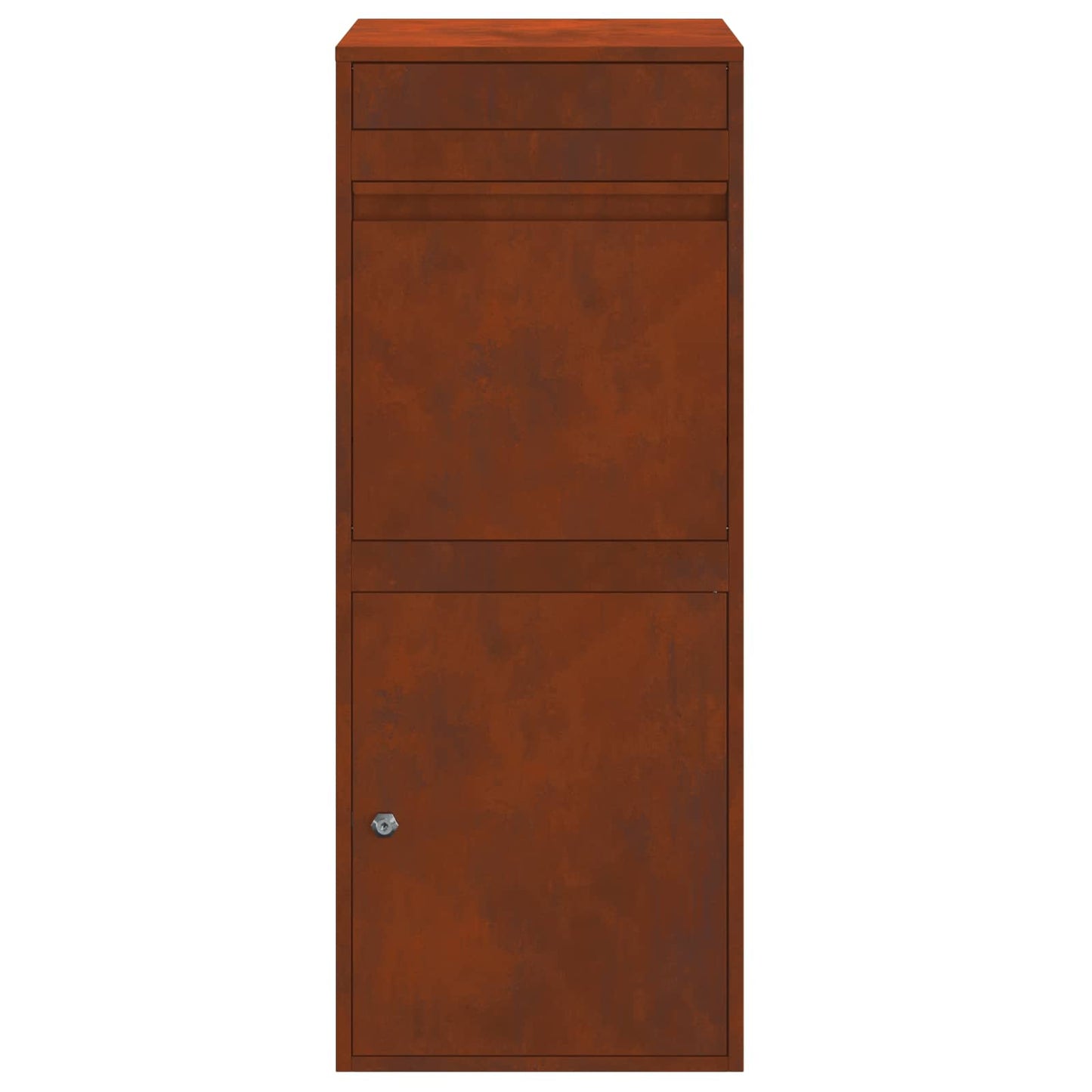 Parcel Drop Box Rusty 41 x 38 x 103 cm Weathering Steel