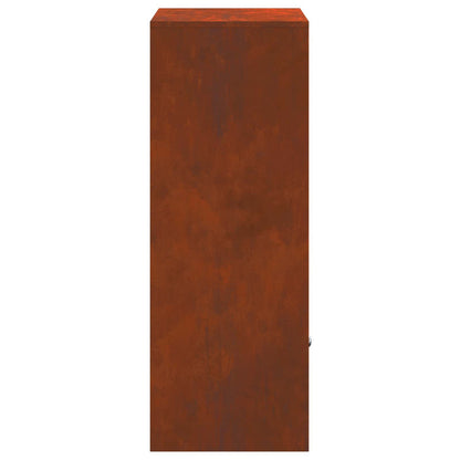 Parcel Drop Box Rusty 41 x 38 x 103 cm Weathering Steel