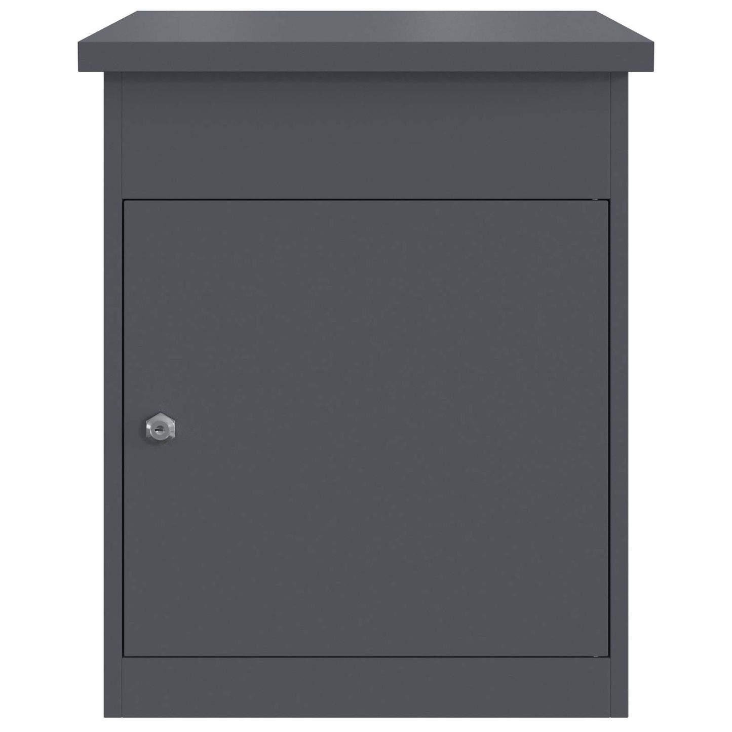 Parcel Drop Box with Storage Anthracite 47.5 x 38 x 59 cm Steel