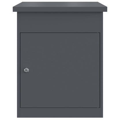 Parcel Drop Box with Storage Anthracite 47.5 x 38 x 59 cm Steel
