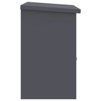 Parcel Drop Box with Storage Anthracite 47.5 x 38 x 59 cm Steel