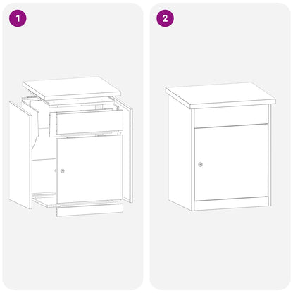 Parcel Drop Box Silver 47.5 x 38 x 59 cm Stainless Steel