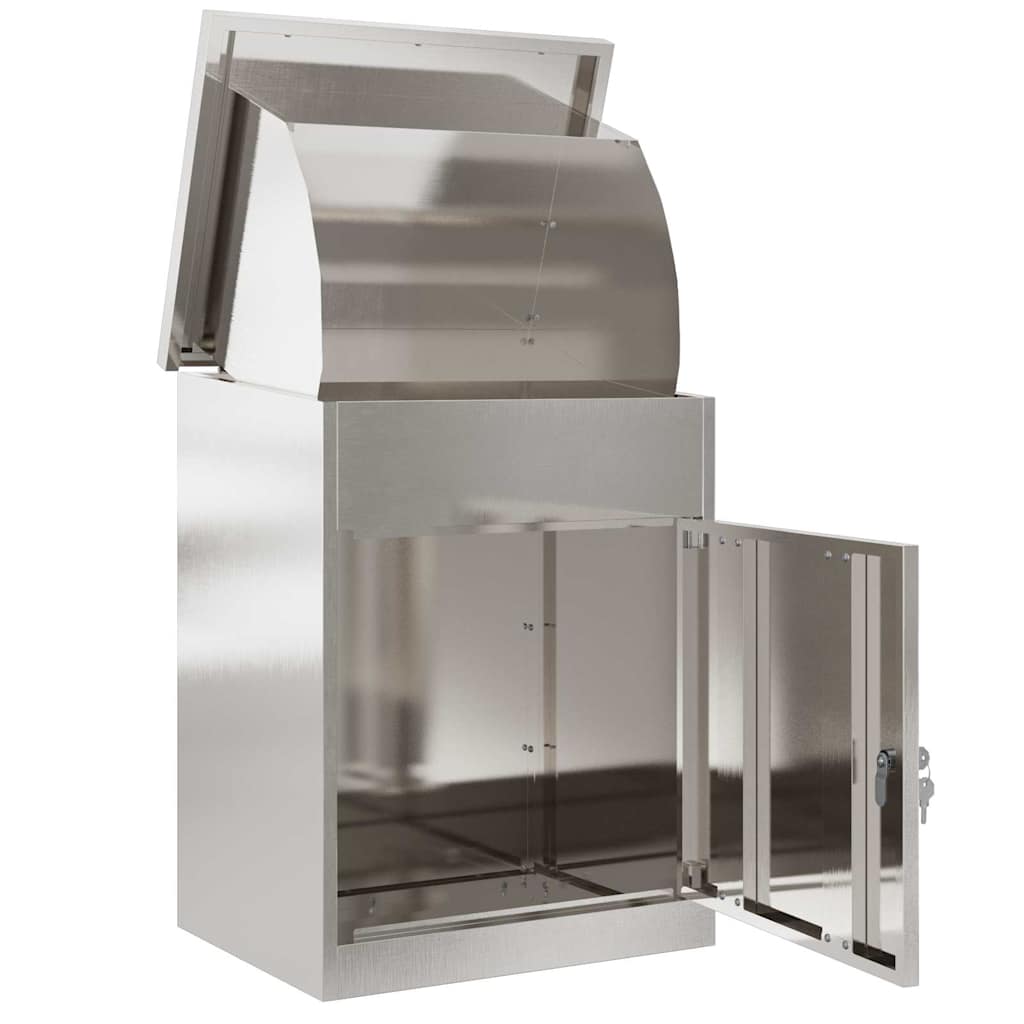 Parcel Drop Box Silver 47.5 x 38 x 59 cm Stainless Steel