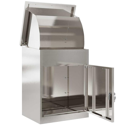 Parcel Drop Box Silver 47.5 x 38 x 59 cm Stainless Steel