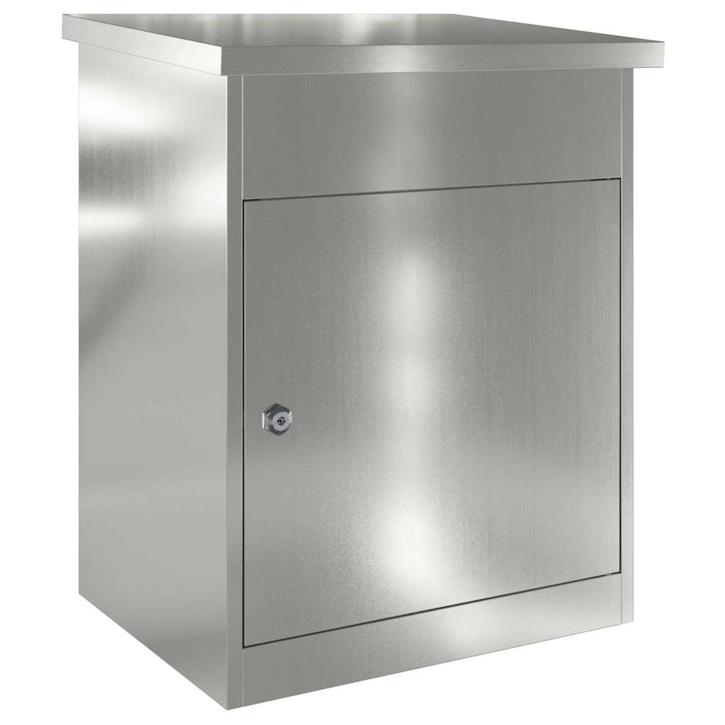 Parcel Drop Box Black 47.5 x 38 x 59 cm Galvanised Steel