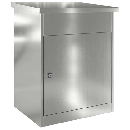 Parcel Drop Box Black 47.5 x 38 x 59 cm Galvanised Steel